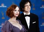 Christina Hendricks er den danske instruktørs drøm om en superkvinde. Manden til højre er i øvrigt hendes mand Geoffrey Arend. 