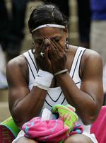 Påvirket. »Jeg græder normalt ikke, jeg forstår det ikke helt«, sagde Serena Williams efter kampen. 