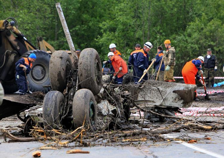 Styrt. 45 døde, da et Tupolev 134-passagerfly styrtede ned i Rusland i går. 