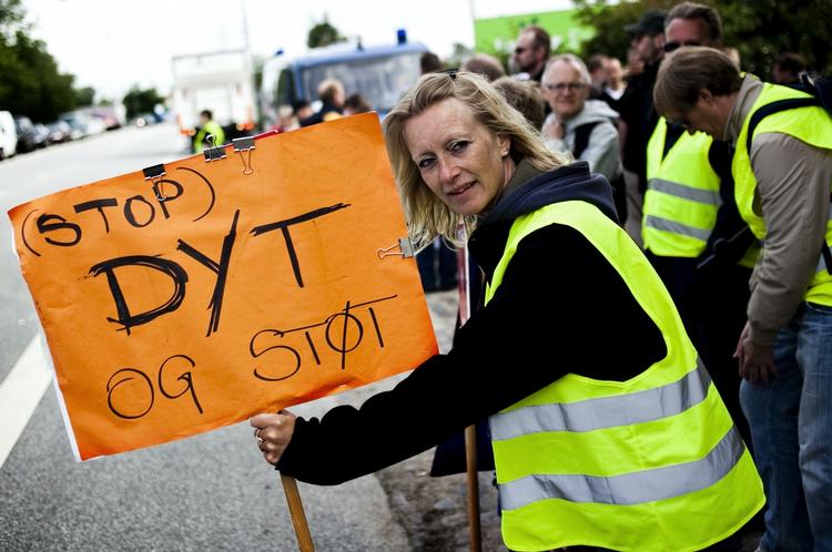 Konflikt. Ansatte på CSC i Valby har i ugevis demonstreret foran virksomheden. 