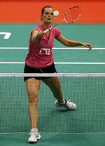 videre. På blot 37 minutter spillede Tine Baun sig i kvartifinalen i Indonesia Open. 