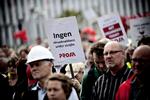 Konflikt. Der har været strejke og blokader foran CSC i Valby i længere tid. 