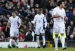 genkomst? Vilde jubelscener brød løs på et fyldt Elland Road, da Jermaine Beckford (midt) scorede det forløsende mål, som sikrede Leeds oprykning til den næstbedste række. Arkivfoto. 
