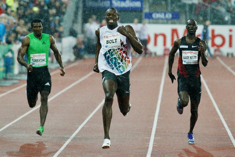 udfordret. Usain Bolt har i 2011 ikke løbet lige så hurtigt som amerikaneren Tyson Gay, der har meldt fra til VM. 
