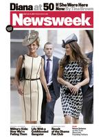 Manipulation. Newsweek-forsiden viser et billede af prinsesse Diana på slentretur med sin svigerdatter Kate Middleton. Billedet er naturligvis det rene fup, da Diana døde i 1997. 