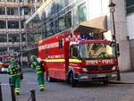 Brand. 40 brandmænd kæmpede for at evakuere 28. etager højt hotel i London. 