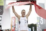 Triumfator. Rasmus Petreus vandt Aarhus Challenge i tiden 3:48:18 timer. 