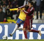 Nulløsning. Det brasilianske stortalent Neymar blev holdt i kort snor af  venezuelanerne. 
