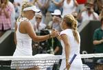 exit. Wozniacki (t.v.) blev for en uge siden sendt ud af Wimbledon. 