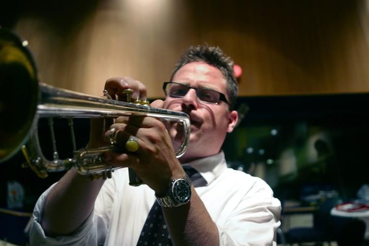 Trompet. Trompetdyret Kasper Tranberg spillede med Høeg'en på årets jazzfestival. 