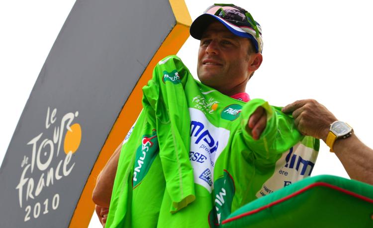 sprinter. Alessandro Petacchi melder sig ind i kampen om den grønne pointtrøje i Tour de France til juli. 
