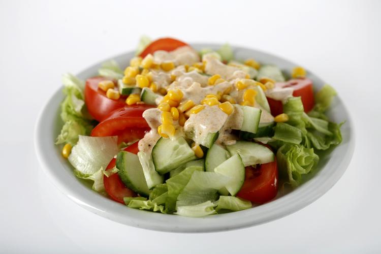Salat med dressing