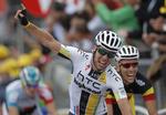 Spurtkongen. Det var 16. gang i karrieren Mark Cavendish vandt en etape i Tour de France. 