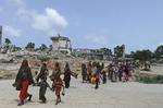 Flygtninge. Somaliere på vandring væk fra tørken i det sydlige Somalia. 