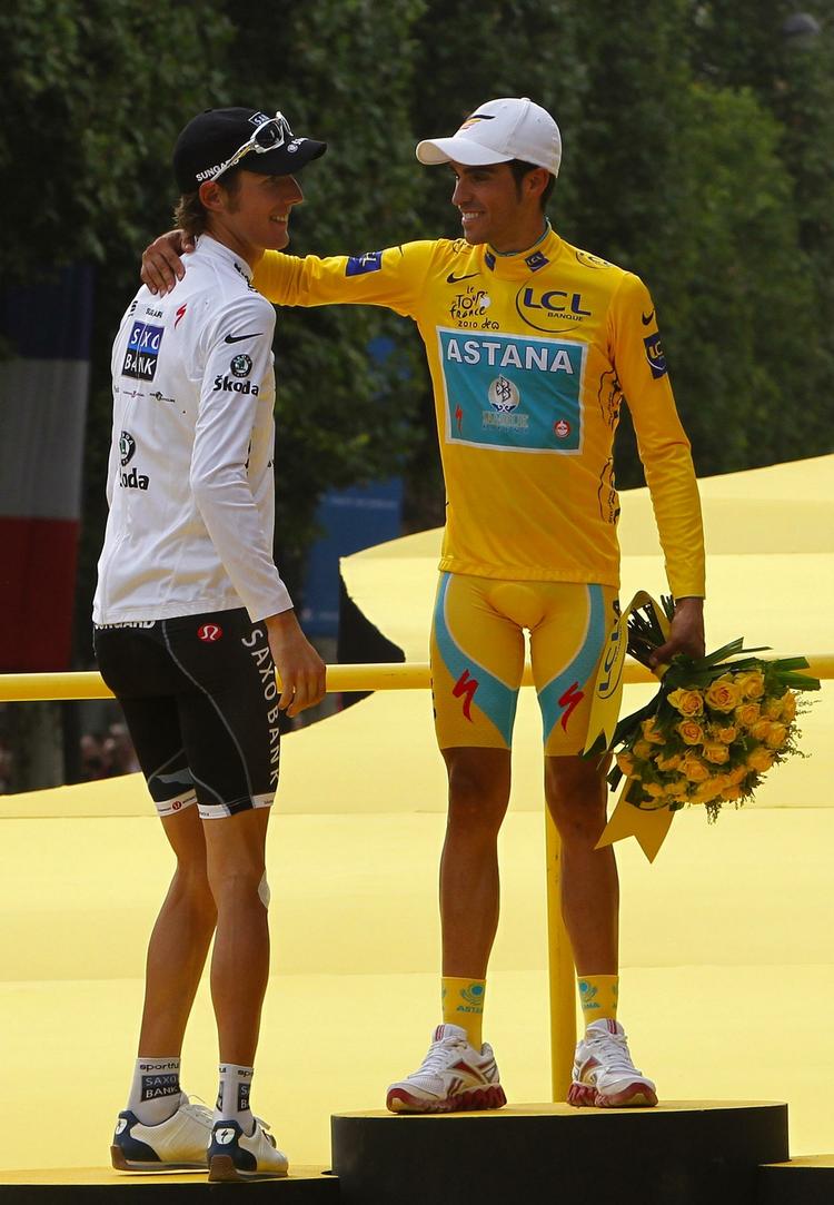 Rollefordeling. Tour de Frances to hovedpersoner i 2010 er igen rivaler i årets udgave, hvor Contador nu pludselig kører for Bjarne Riis - og dermed 'Danmark'. 