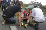 Uheld. Det har været en sur Tour for Team Radioshack. Først måtte Janez Brajkovic (billedet) udgå. Siden har både Levi Leipheimer og Chris Horner lidt store tidstab efter styrt. 