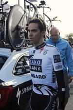 FAVORIT. Contador er stadig mande, der skal slås, mener de øvrige Tour-bejlere. 