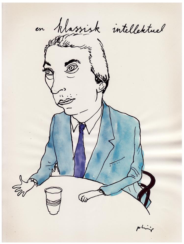 Debattør. »Jeg er ikke imod Europa. Slet ikke. Jeg tror blot, at jeg har raffineret synspunktet, siger Morten Messerschmidt«. Tegning: Philip Ytournel. 