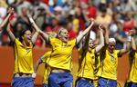 jubel. Det svenske kvindelandshold besejrede Australien og er klar til VM-semifinalen. 