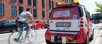 Småt. Målebilen, som lige nu kører rundt i København, har  tidligere været på vejene i blandt andet Stockholm, Odense og Århus. 