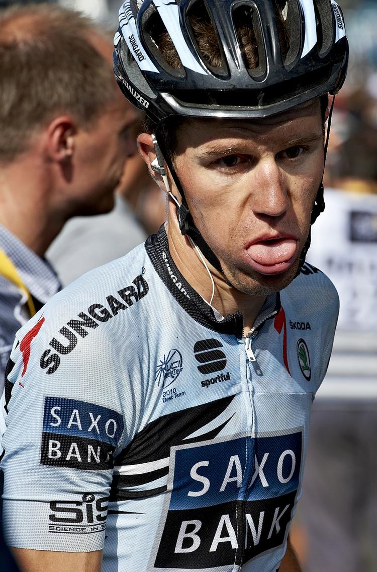 Vandbærer. Chris Anker Sørensens Tour starter først rigtigt torsdag, hvor han skal beskytte kaptajnen Alberto Contador på etapens indledende fase. 