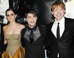 Emma Watson, Daniel Radcliffe og Rupert Grint i New York. 
