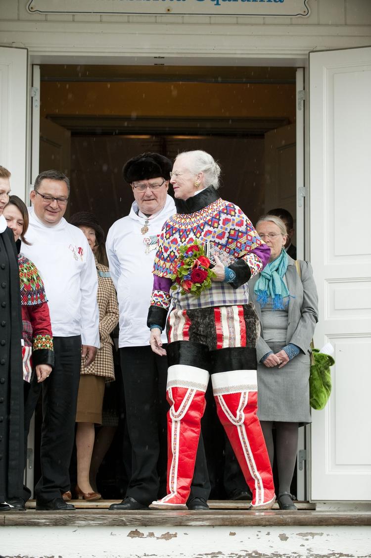 Nuuk. Regentparret efter gudstjeneste i Nuuk Domkirke sammen med præsten Marianne Platu Olsen. 