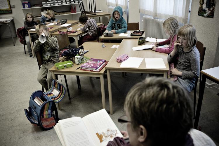 Skolelukninger. 82 folkeskoler lukker til sommer. Dette billede er fra Sønderup Friskole, som blev grundlagt i 2010, da den lokale folkeskole blev nedlagt. 