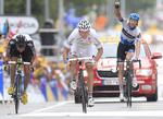 Enere. Thor Hushovd (i midten) og Edvald Boasson Hagen (t.v.) har hver vundet to etaper i dette års Tour. Norge er dermed den mest succesfulde nation sammen med Storbritannien. 