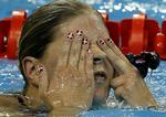 Favorit. Med hurtigste tid i det indledende heat er Lotte Friis i sin tredje finale ved VM i Shanghai. 