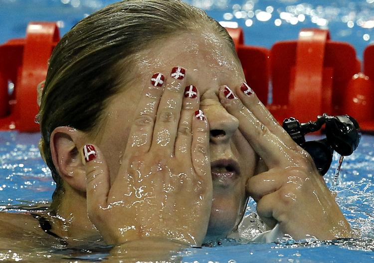 Favorit. Med hurtigste tid i det indledende heat er Lotte Friis i sin tredje finale ved VM i Shanghai. 