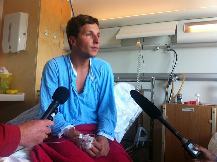 OVERLEVELSE. Adrian Pracon er en af de overlevende fra Utøya. Han fortæller, at en 11-årig gav ham mulighed for at spille død. 