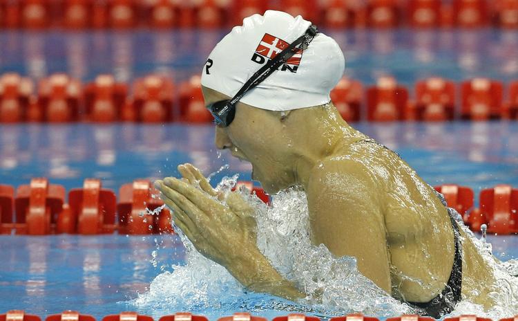 spurten. På de sidste 50 meter lagde Rikke Møller Pedersen de øvrige i sit heat bag sig - lidt mod planen. 
