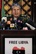 Dræbt. Den tidligere indenrigsminister Abdel Fattah Younes forlod Gaddafi-regimet i februar måned. 
