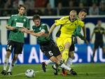 Nederlag. Mikkel Thygesen og de øvrige Brøndby-spillere skal hive noget ekstraordinært op af posen, hvis de vil videre i Europa League. 