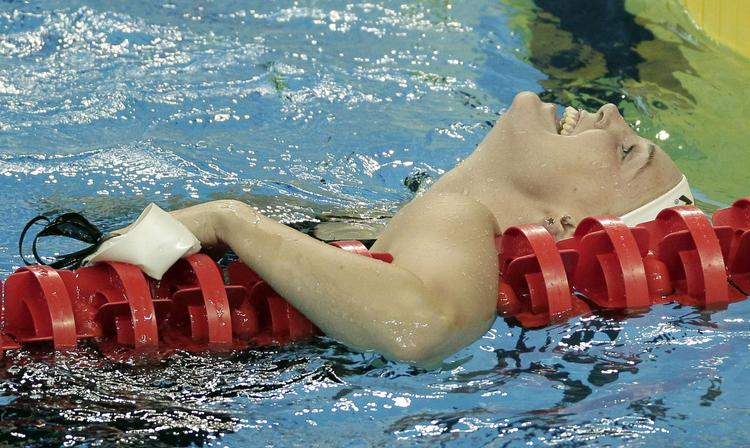 gyldent. Jeanette Ottesen skal lige fatte sin sejr på 100 meter. Nu er danskeren også i finalen i 50 meter fri. 