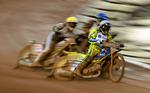 speedway. Kenneth Bjerre (i hvidt) var bedste dansker ved grand prix i Italien. 