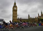 Byløb. Cykelryttere indtager London på søndag, og det kan give problemer for trafikken. Billedet er fra et tidligere løb. 