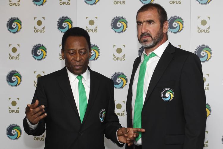 Konger. Pele (t.v.) er præsident i NY Cosmos, mens Cantona (t.h.) er sportsdirektør. Klubben, der oprindeligt lukkede i 1985, blev genoplivet sidste. New York-klubben håber at få plads i den amerikanske MLS-liga i 2012. 