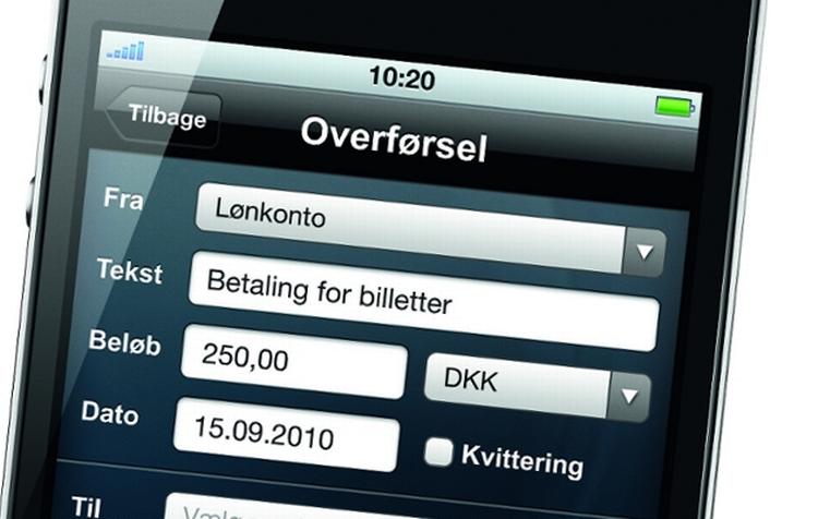 Med iDanske kan du overføre penge til egne og andres konti. Næste år kan du formentlig optage lån og betale regninger med din smartphone. Presse 