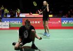 Videre. En sejr over et indonesisk par sendte Julie Houmann og Mads Pieler Kolding videre til anden runde ved VM i London. 