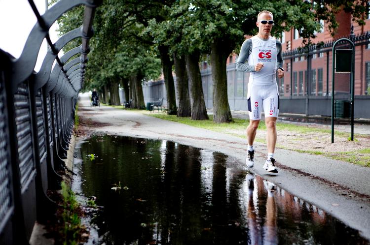 ROLIG. Jens Werner vil nyde løbeturen på Langelinie uden at have ambitioner om særligt gode kilometertider. Målet er ikke perfektion, men at komme igennem. 