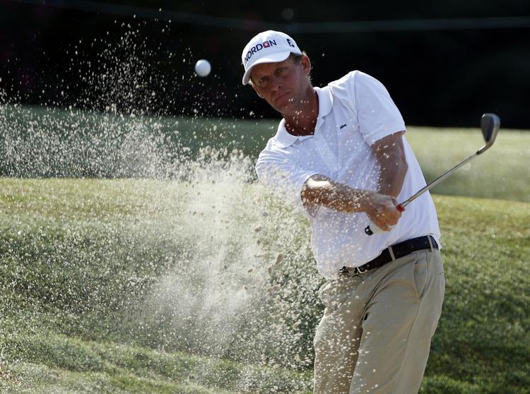 stabil. Anders Hansen holder sig fortsat tæt på toppen ved PGA Championship i Atlanta. 