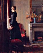 Beviset. Her Michael Anchers hidtil ukendte maleri, som skulle forestille Marie Krøyer i Paris i 1889. Det bekræftes, når man sammenligner med et andet portræt af Marie Krøyer, malet ved samme lejlighed af samme kunstner (ses nede i artiklen). 