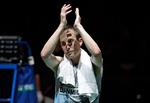 Ærgerligt. Veteranen Peter Gade kæmpede alt, hvad han kunne, men måtte alligevel give fortabt over for Lin Dan. 