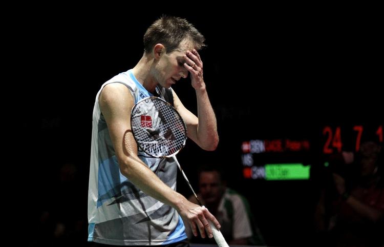 STOLT. Selv om Lin Dan snuppede semifinalens sidste syv point i træk, var Peter Gade glad for sin VM-indsats. 