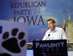 SLAGEN. Tim Pawlenty erkender, at han ikke kan få fodfæste i kapløbet mellem de republikanske politikere, der vil være partiets præsidentkandidat. 