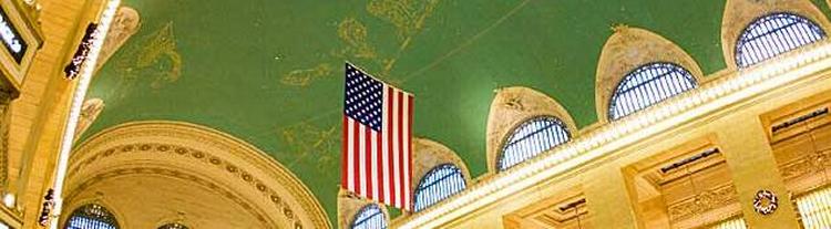 LOFTSMALERI. New Yorks ikoniske hovedbanegård er også berømt for sit smukke grønne loft. 