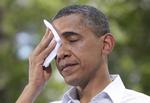 Svedetur. Obama i Minnesota i går, som var første stop på rejsen, der skal føre ham til tre staten i Midtvesten. De to andre er Iowa og Illinois. 