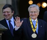 Finansmand. Jean-Claude Trichet, der er direktør for Den Europæiske Centralbank, bliver hædret med Charlemagne-prisen for at have holdt euroen stabil under finanskrisen. 